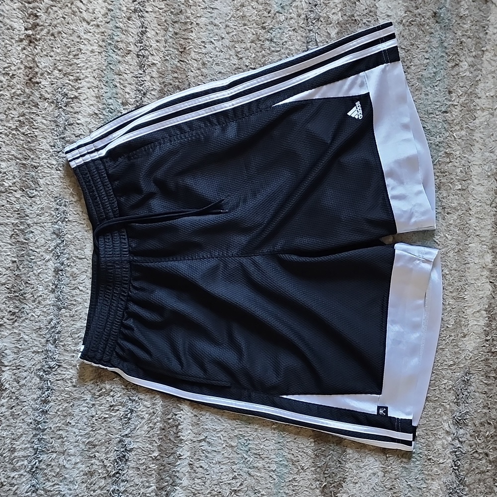 Adidas Black and White Basketball Shorts - Men's Size Large